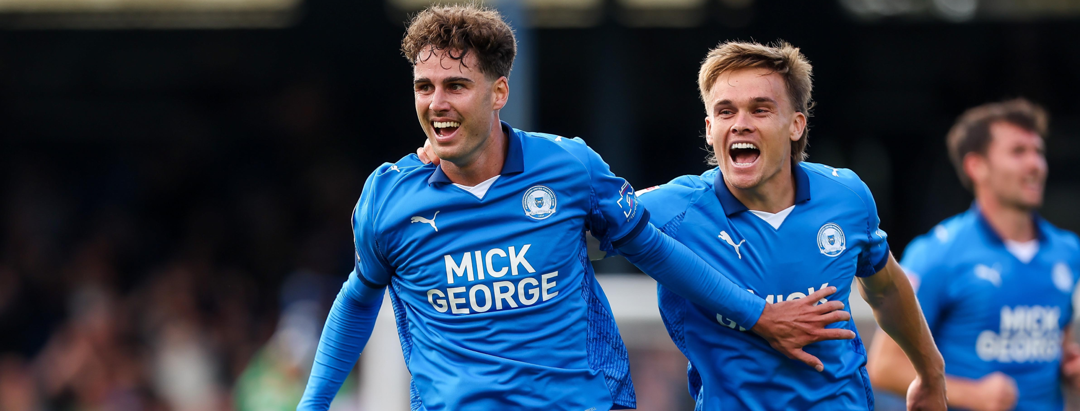 event banner for Peterborough United - Wigan Athletic