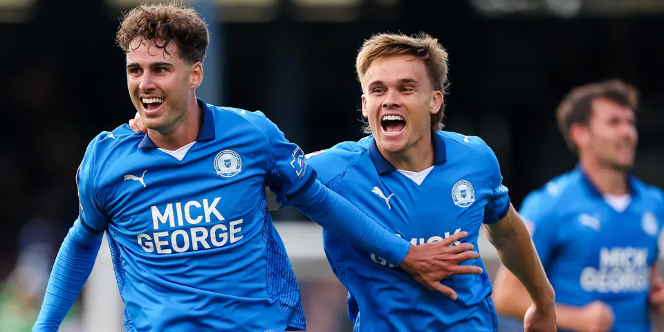 event banner for Peterborough United - Fleetwood Town