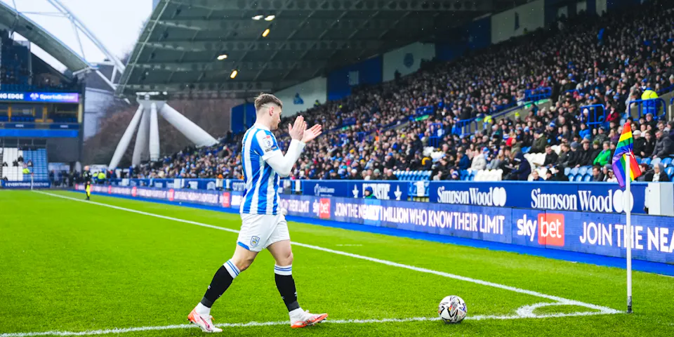event banner for Huddersfield Town - Sheffield Wednesday