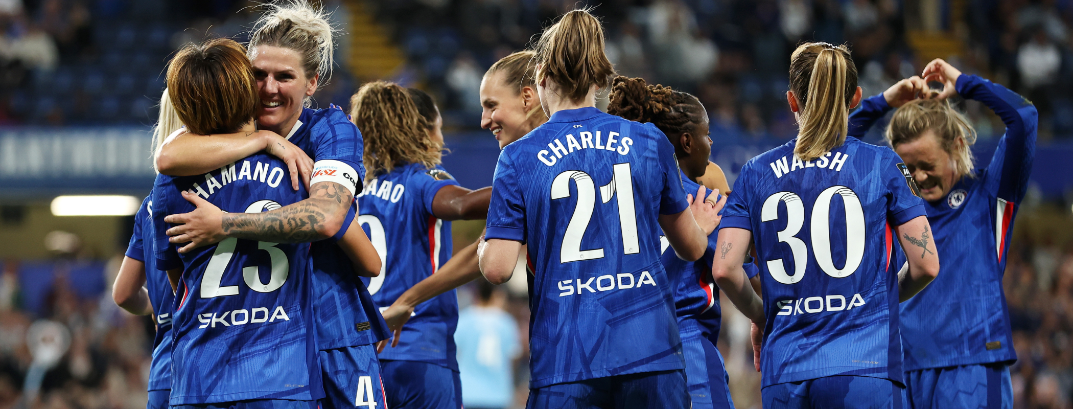 event banner for Chelsea Women - AS Roma Women