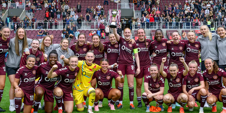 event banner for Hibernian W - Hearts Women