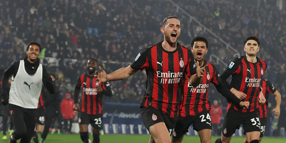 event banner for AC Milan - Cagliari