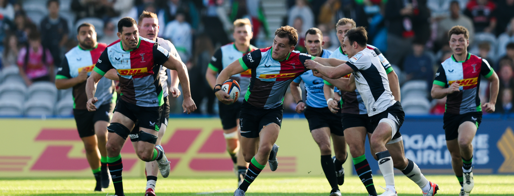 event banner for Harlequins - Leicester Tigers