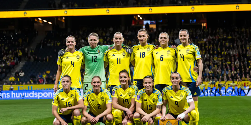 event banner for Sweden W - Denmark Women