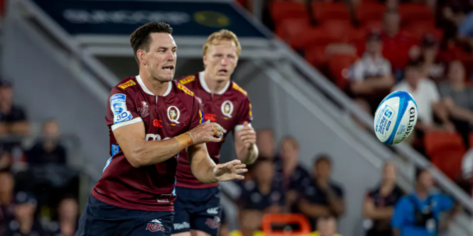 event banner for Queensland Reds - Crusaders