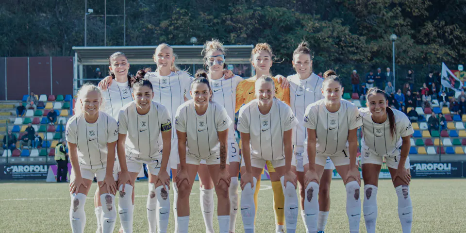 event banner for AS Roma vs Como Women