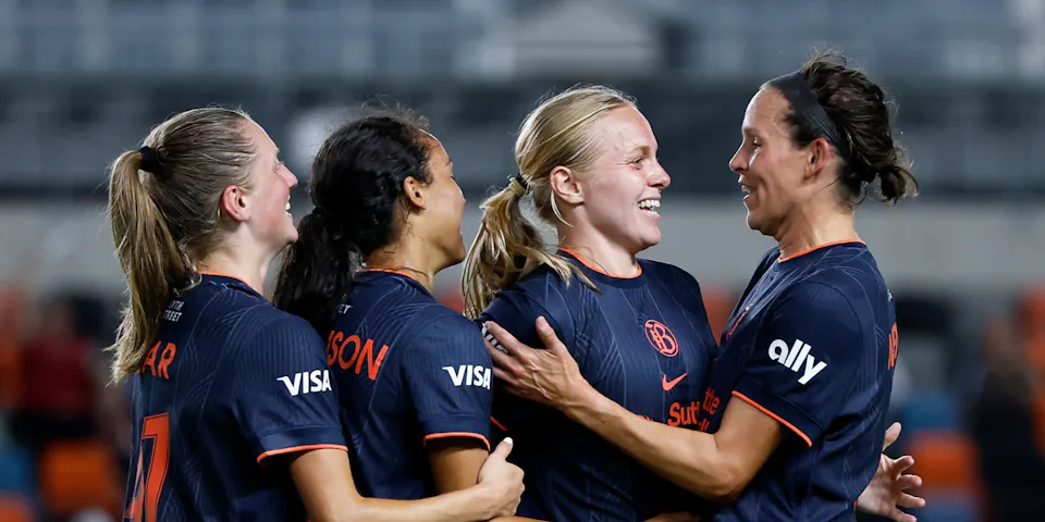 event banner for Racing Louisville FC - Bay FC