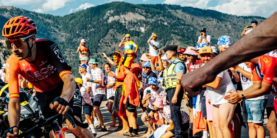 event banner for INEOS Grenadiers Cycling Team | Tour de France Week 3