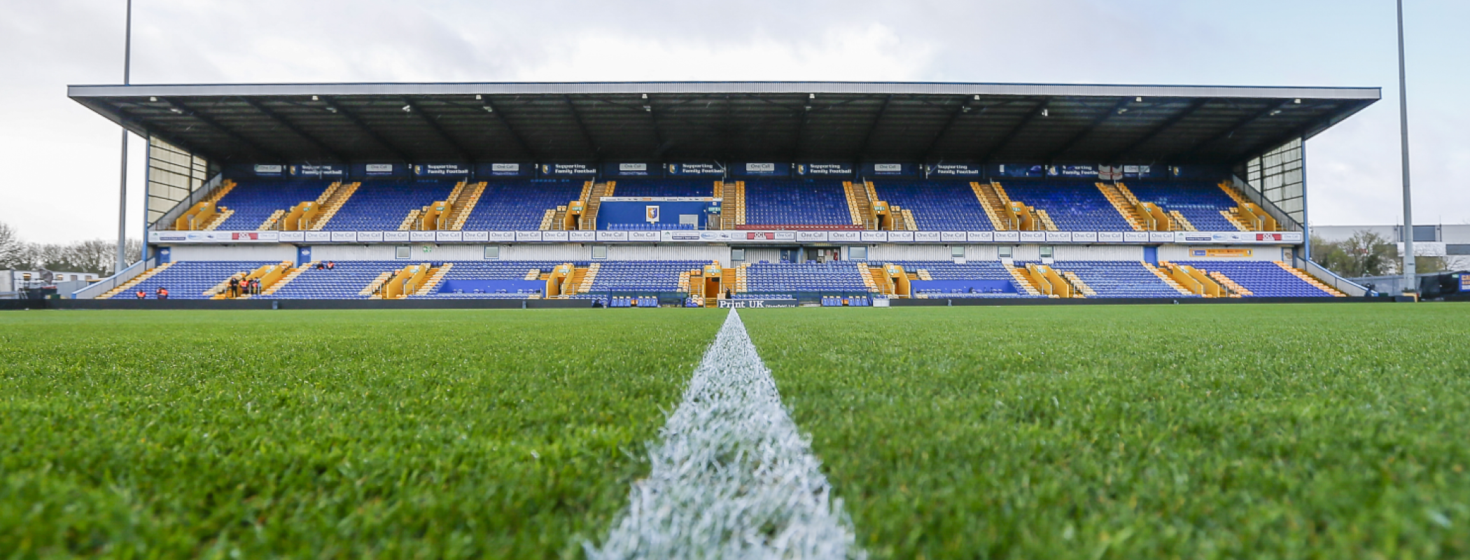 event banner for Mansfield Town - Burton Albion