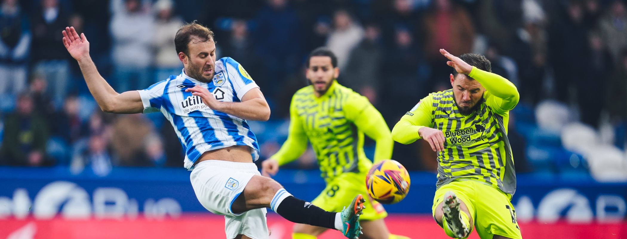 event banner for Huddersfield Town - Rotherham United