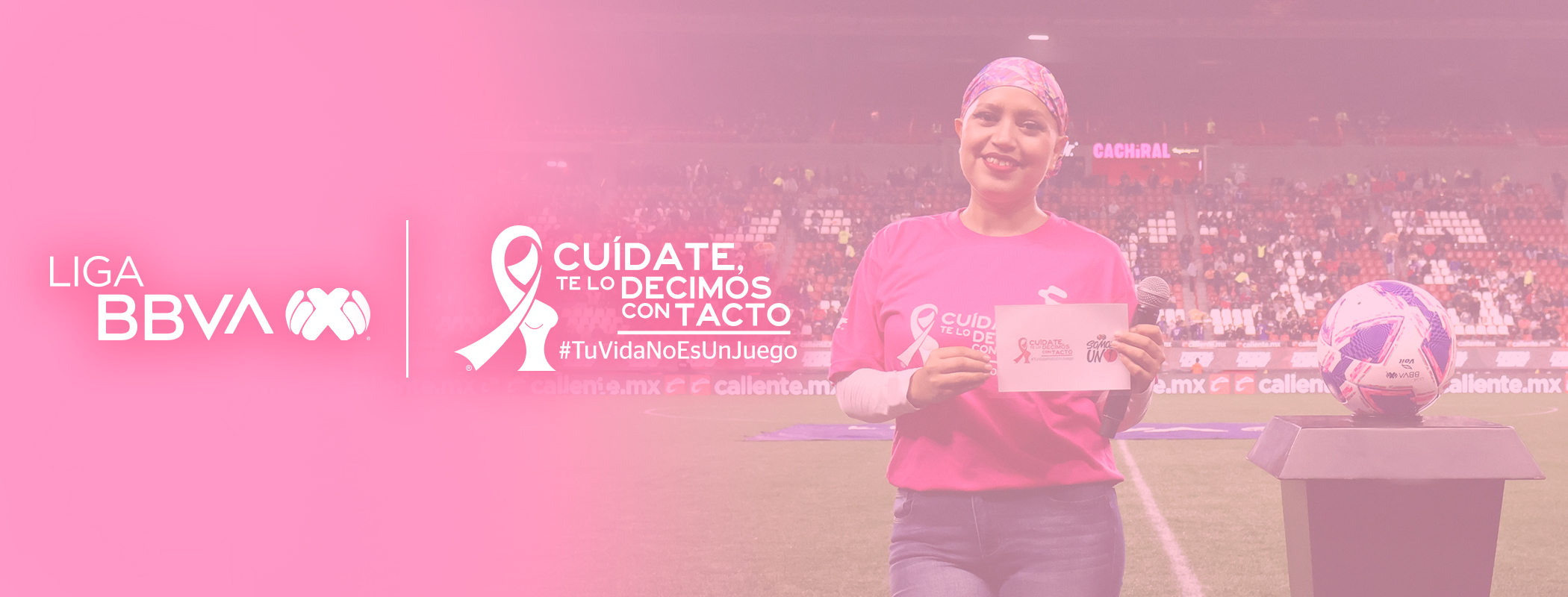 event banner for Liga MX Pink October 