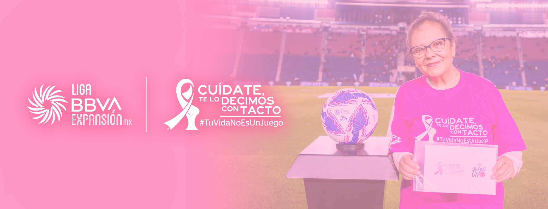 event banner for Liga Expansión Pink October 