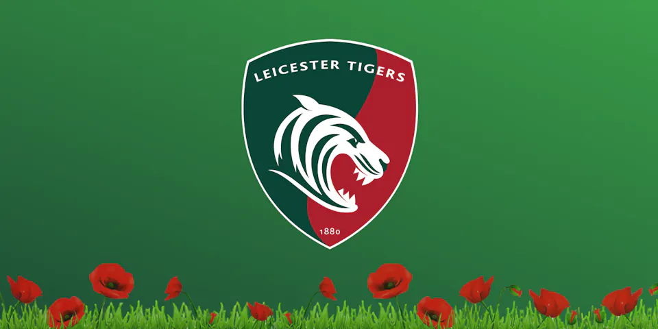 event banner for Leicester Tigers - Coventry