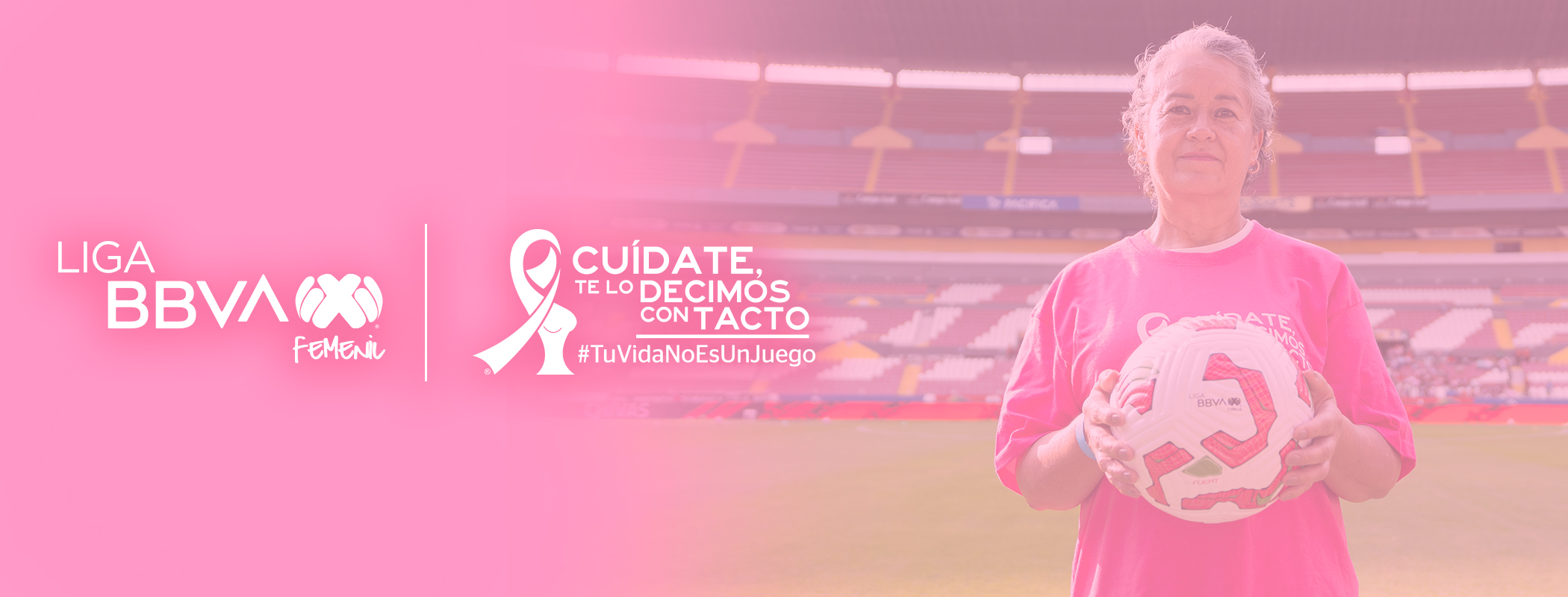 event banner for Liga MX Femenil Pink October 