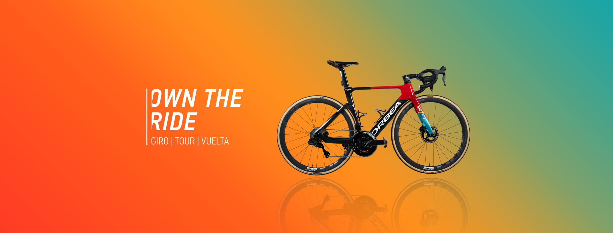 event banner for Lotto Dstny | Own The Ride | Grand Tours