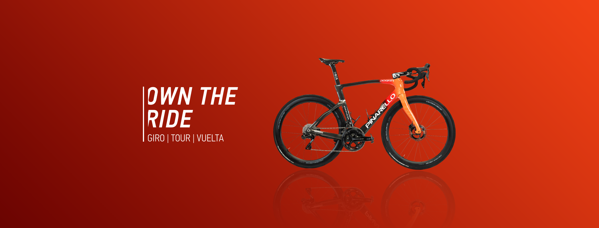 event banner for INEOS Grenadiers Cycling Team | Own The Ride  | Grand Tours