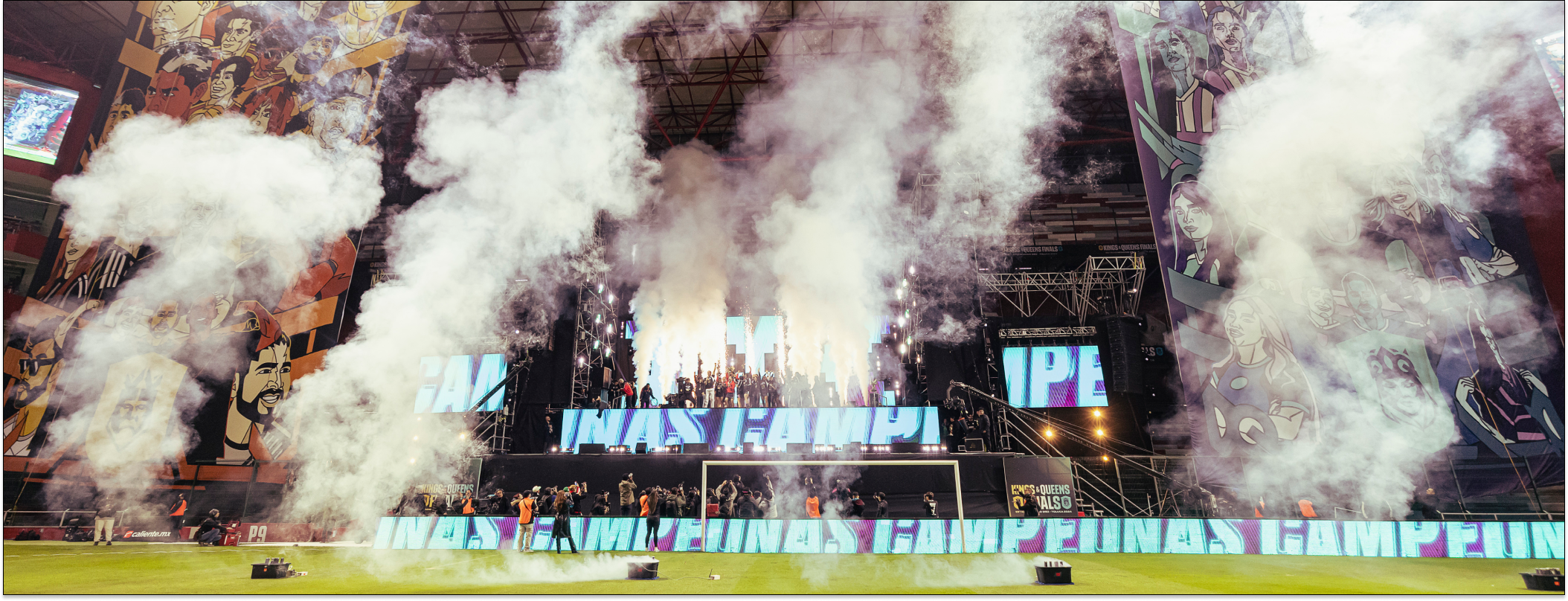 event banner for Queens League Champions 