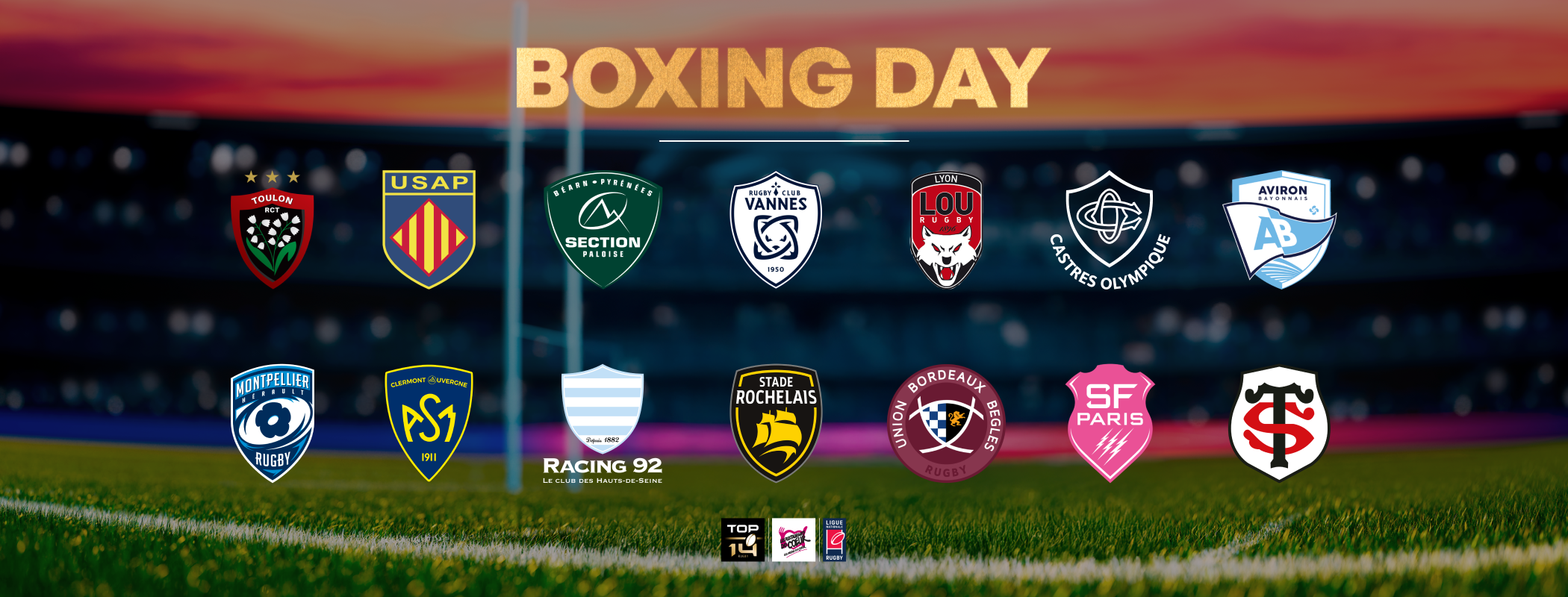Boxing Day | Top 14 | Les Restos du Cœur header image