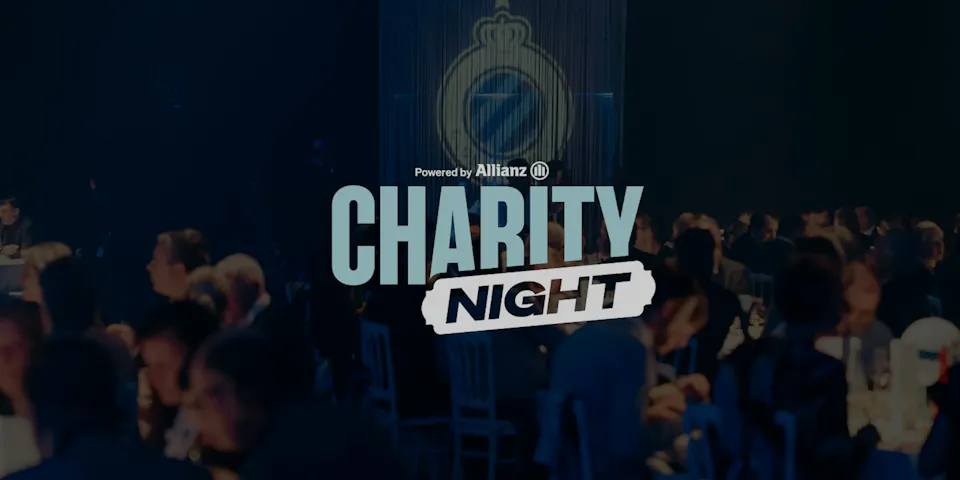 event banner for Club Brugge Charity Night 2025