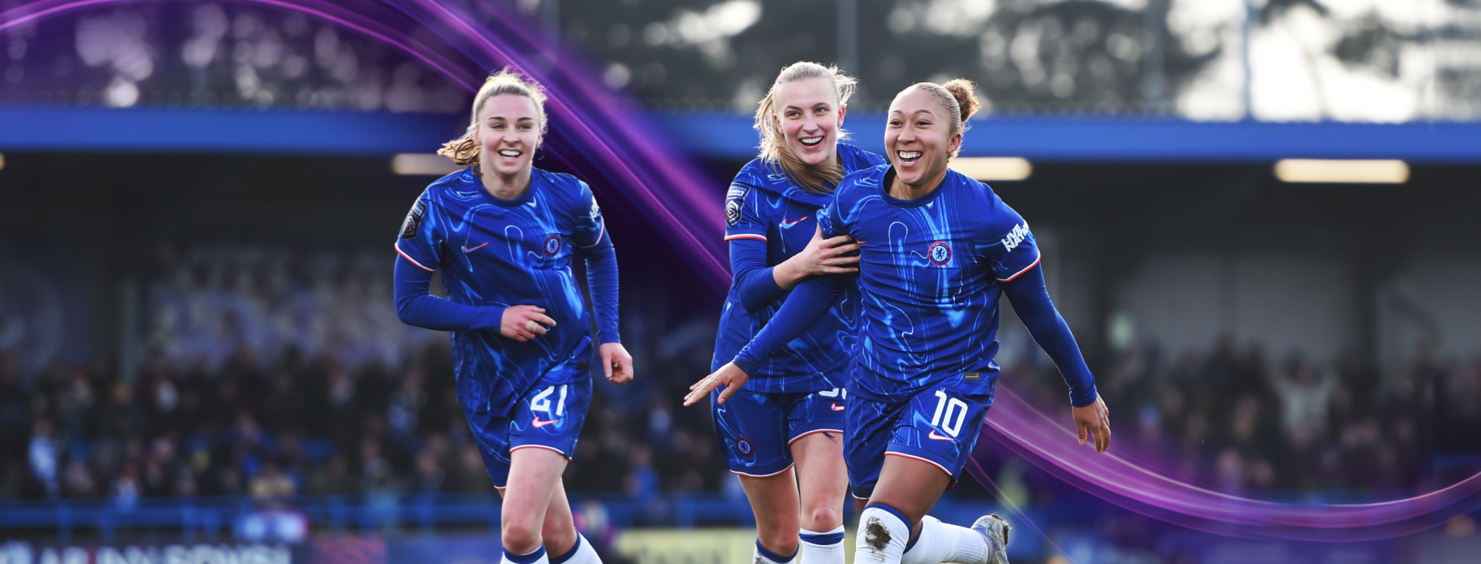 event banner for Chelsea Women - West Ham W