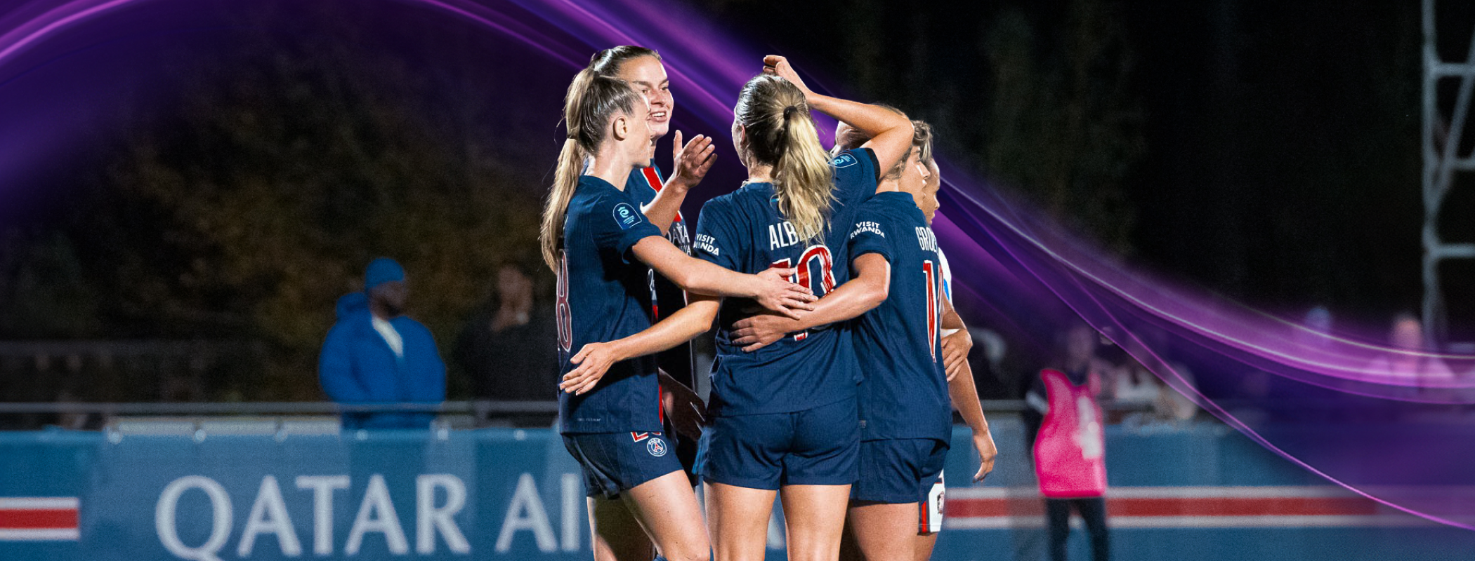 event banner for Paris Saint-Germain Féminines - Paris FC Féminines