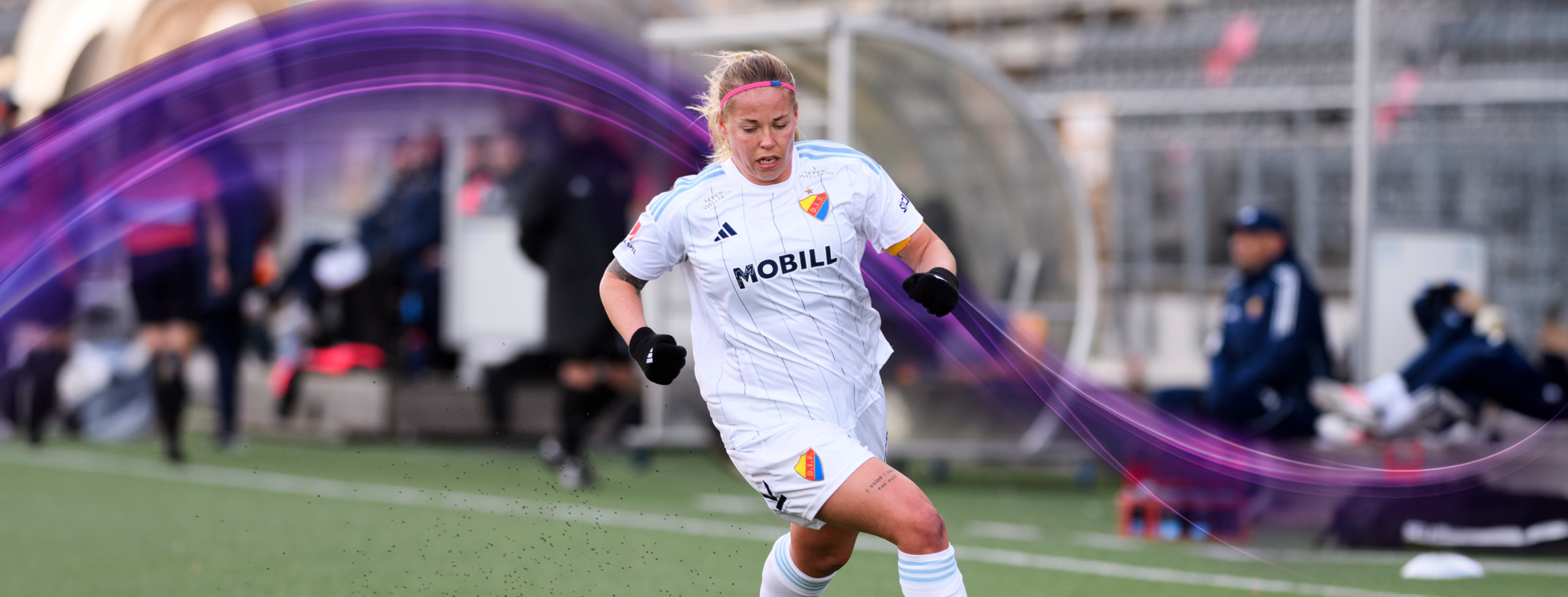 event banner for Djurgården W - International Women's Day 