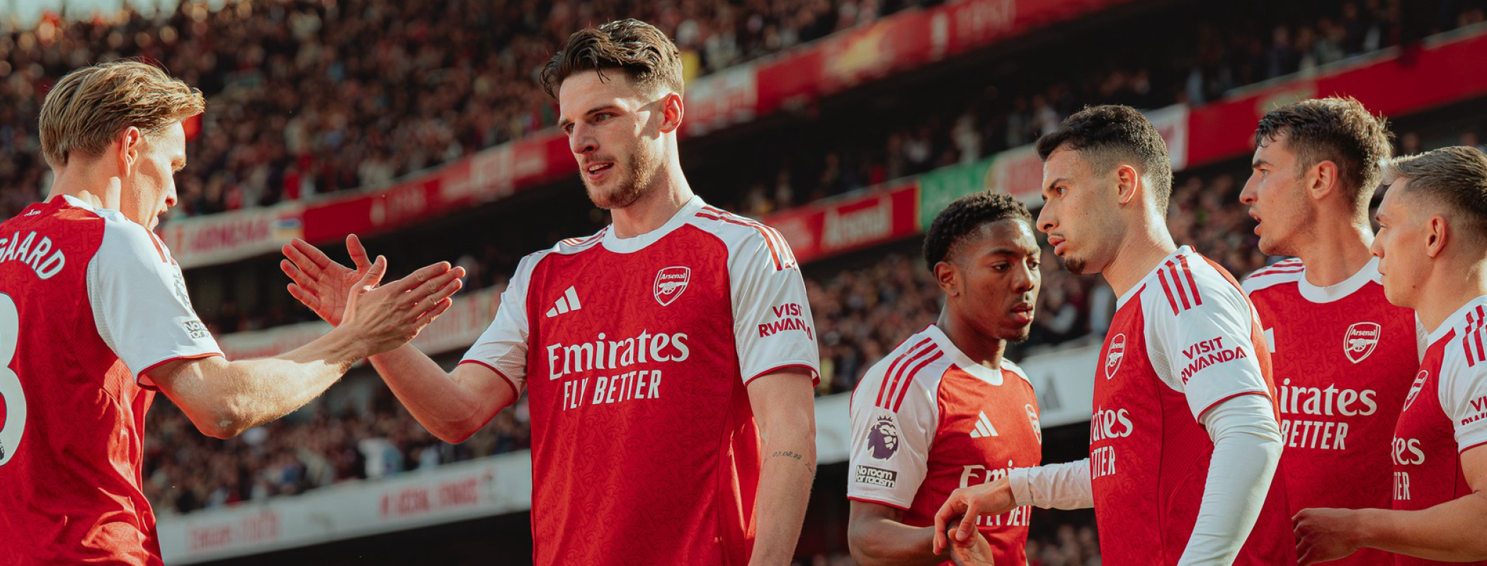 event banner for Arsenal vs. PSV Champions League Special