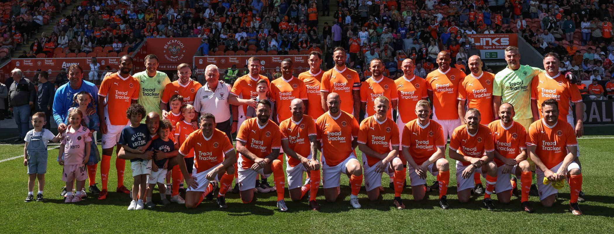 event banner for Blackpool Play-Off Legends Game