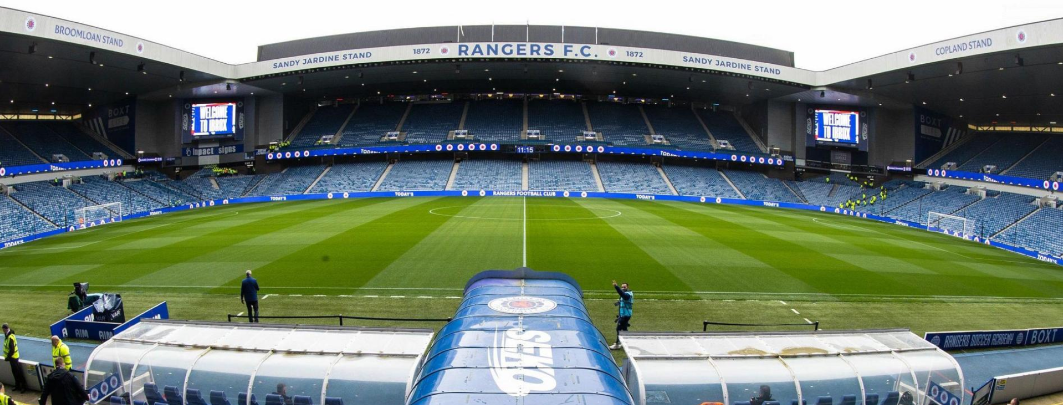 Play On The Ibrox Pitch - Away Team header image
