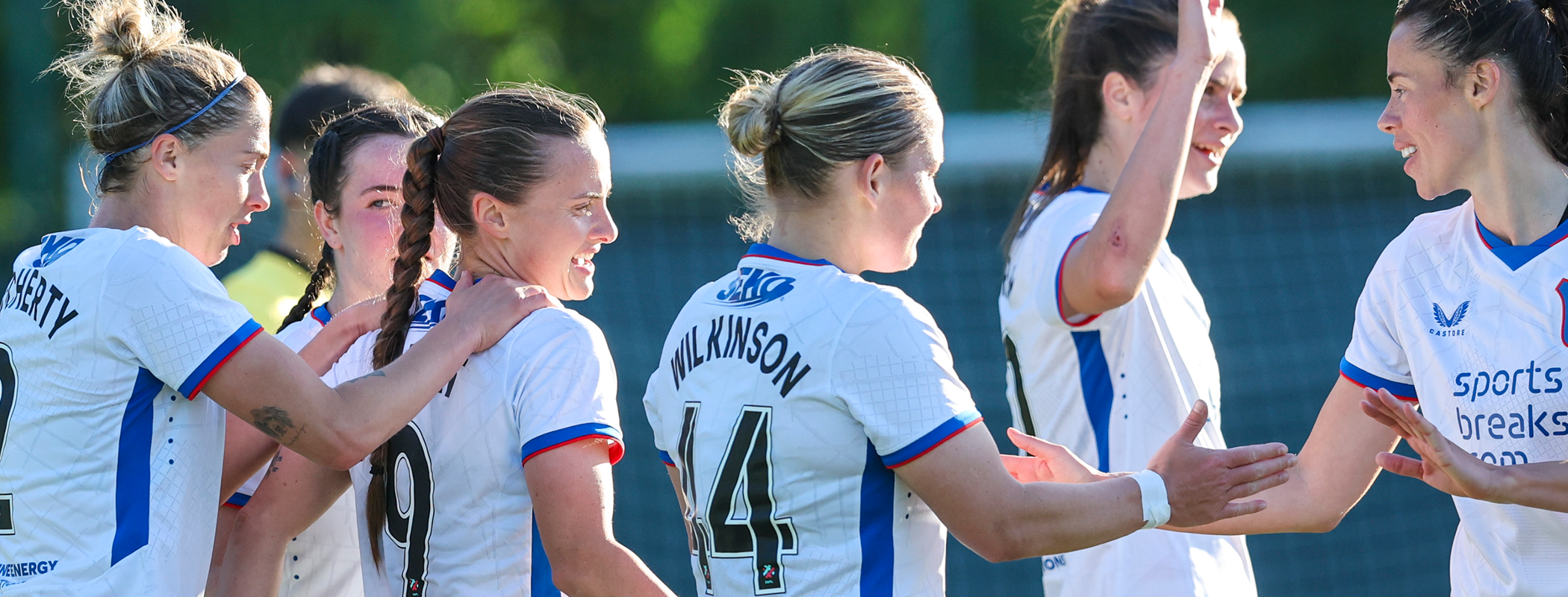 event banner for Hearts Women - Rangers W