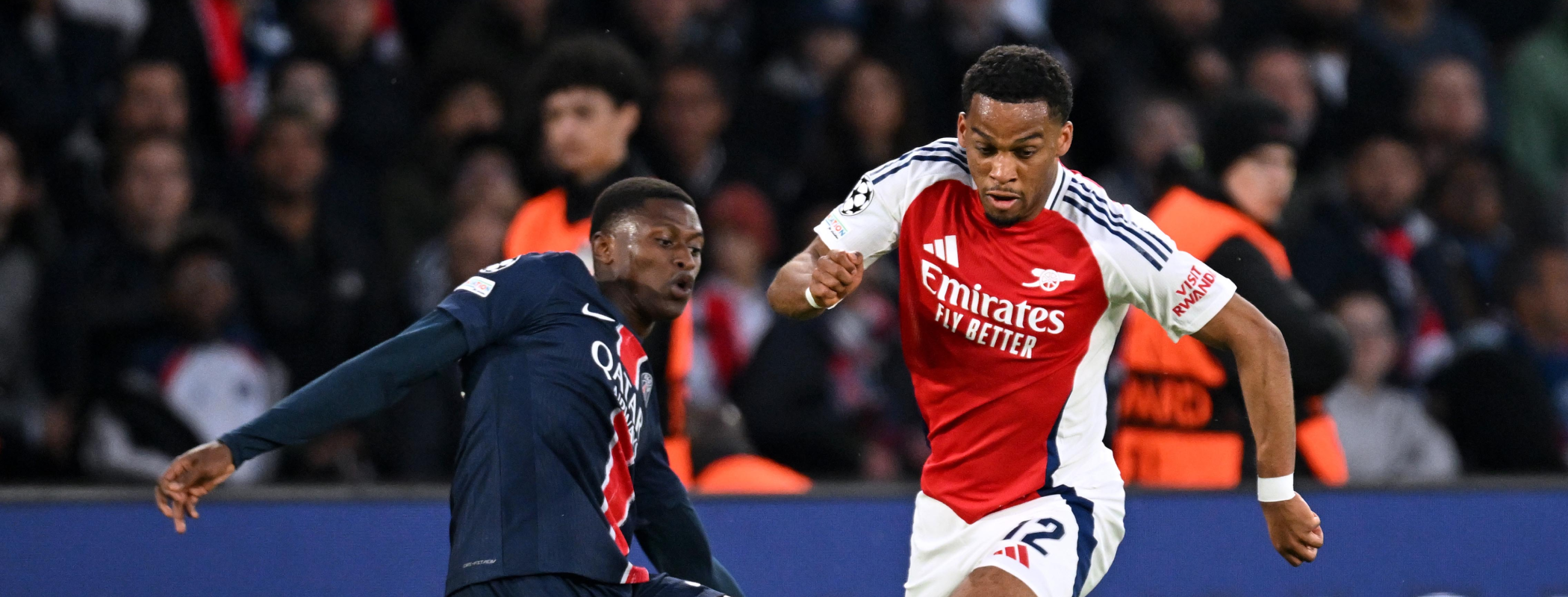 event banner for Paris Saint Germain - Arsenal