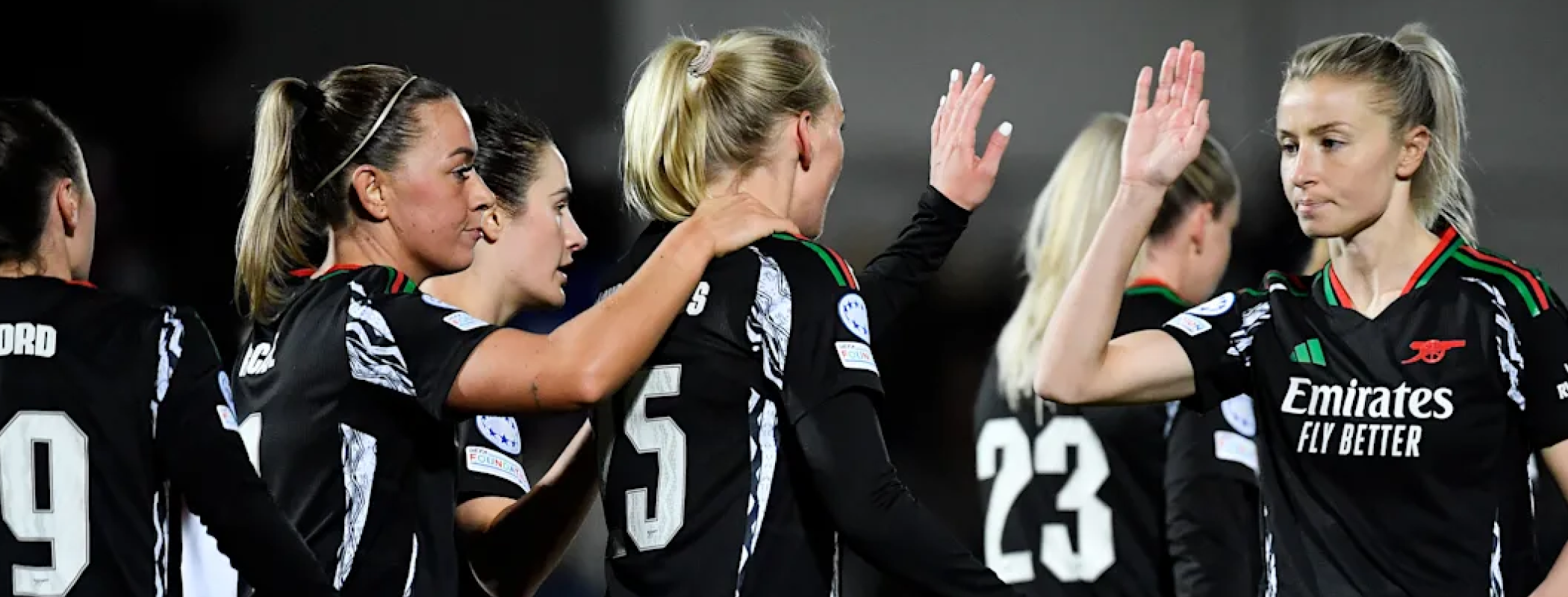 Arsenal WFC - Aston Villa W.F.C. & Brighton & Hove Albion WFC header image