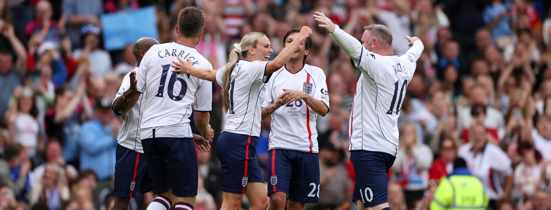 event banner for Soccer Aid - England