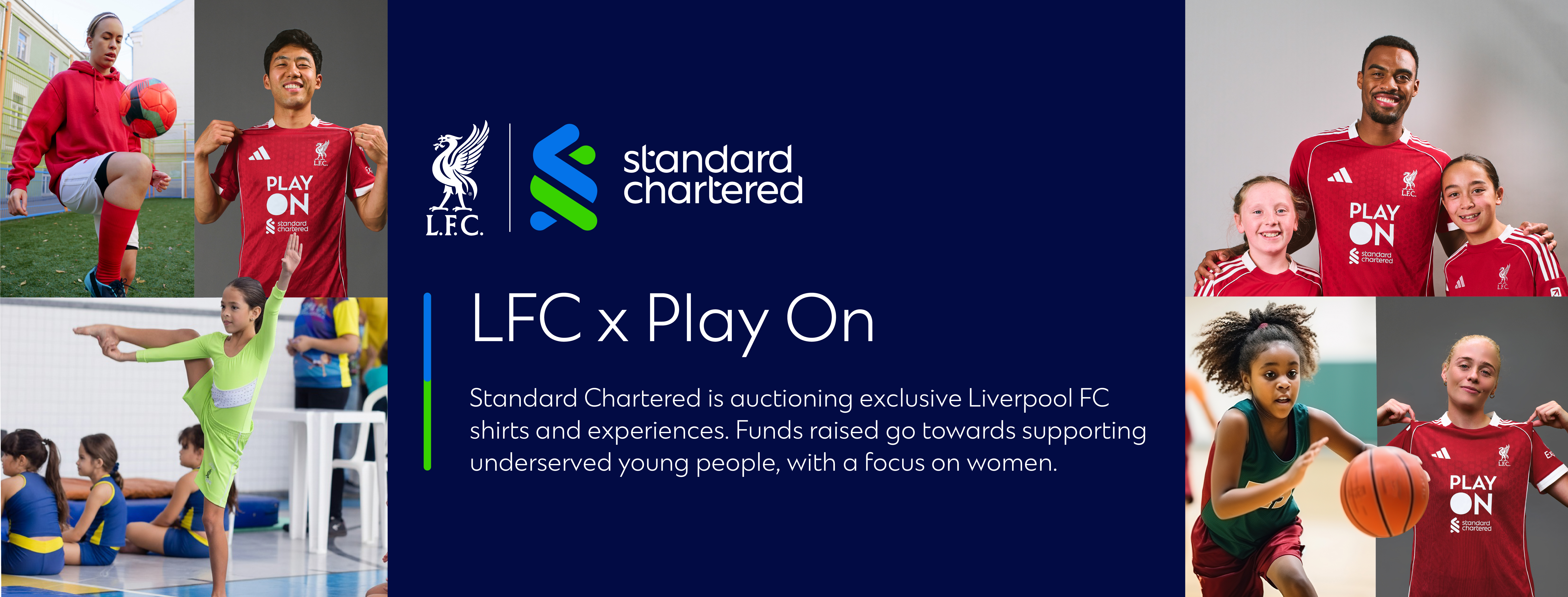 event banner for LFC vs Manchester United FC – Standard Chartered ‘Play On’ Auction
