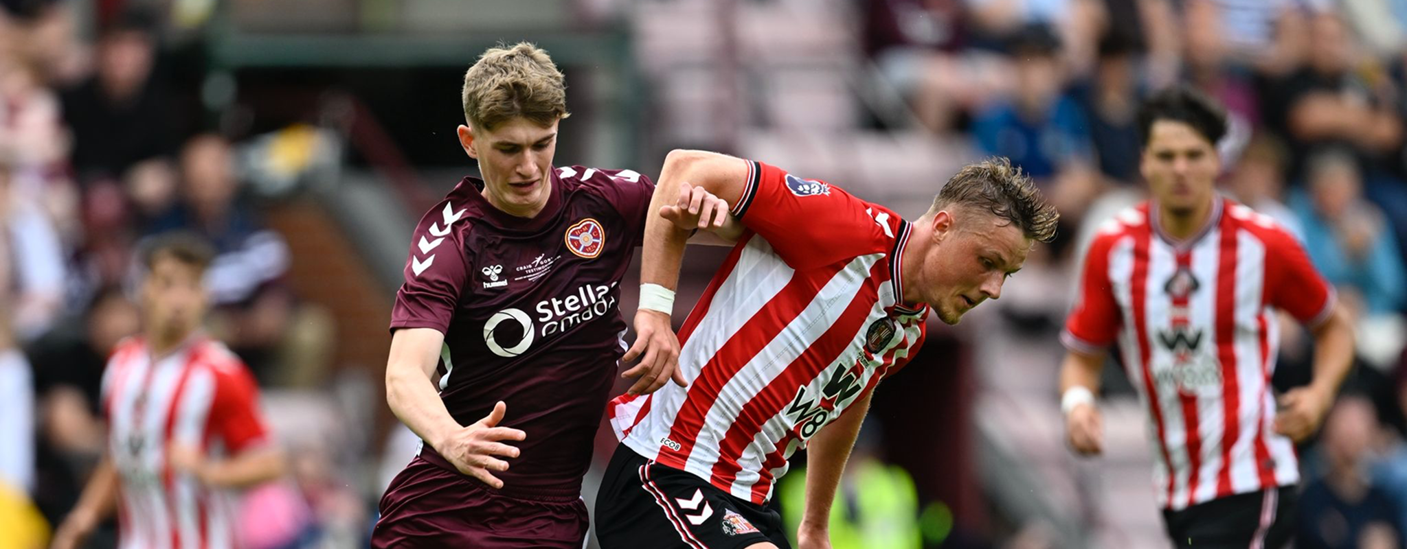 event banner for Heart of Midlothian - Sunderland