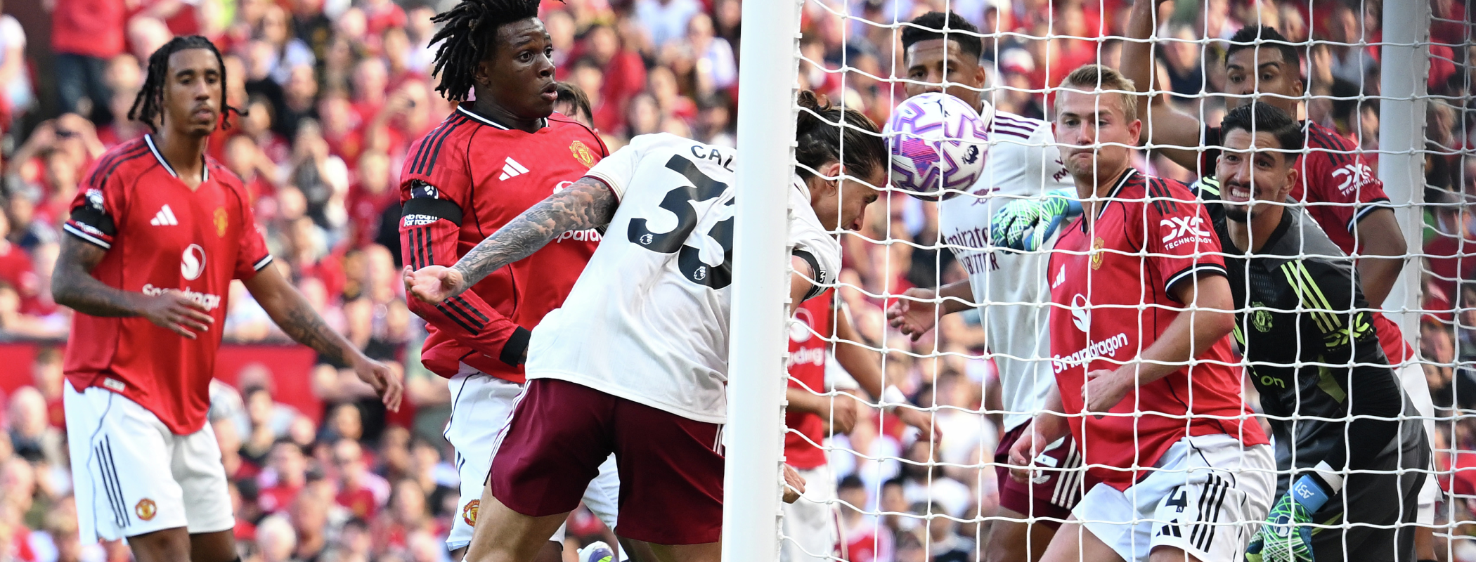 event banner for Manchester United - Arsenal