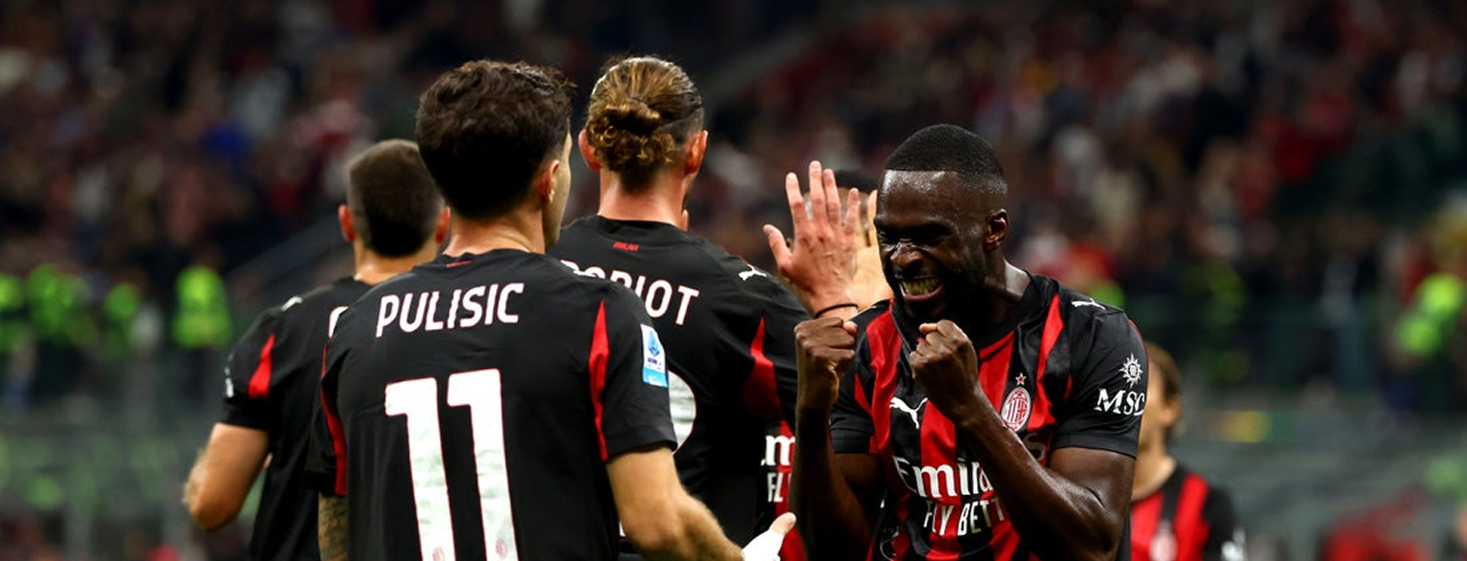 event banner for AC Milan - Napoli