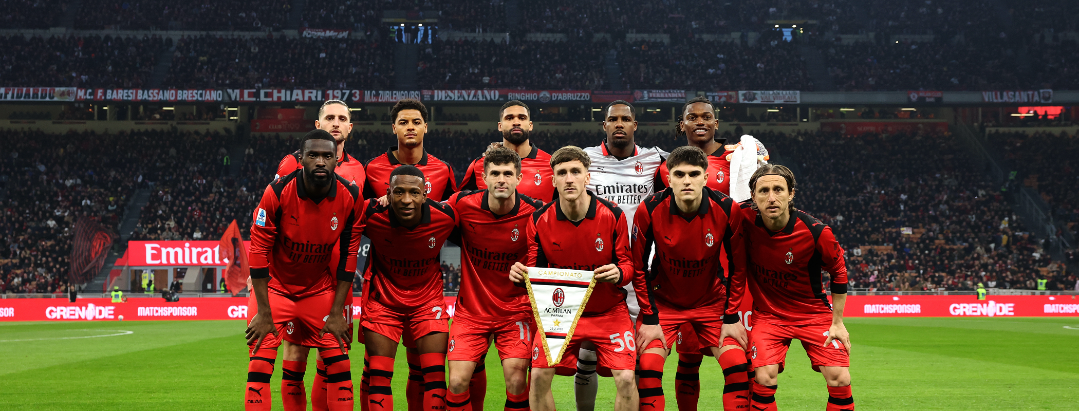 event banner for AC Milan - Parma Calcio 1913