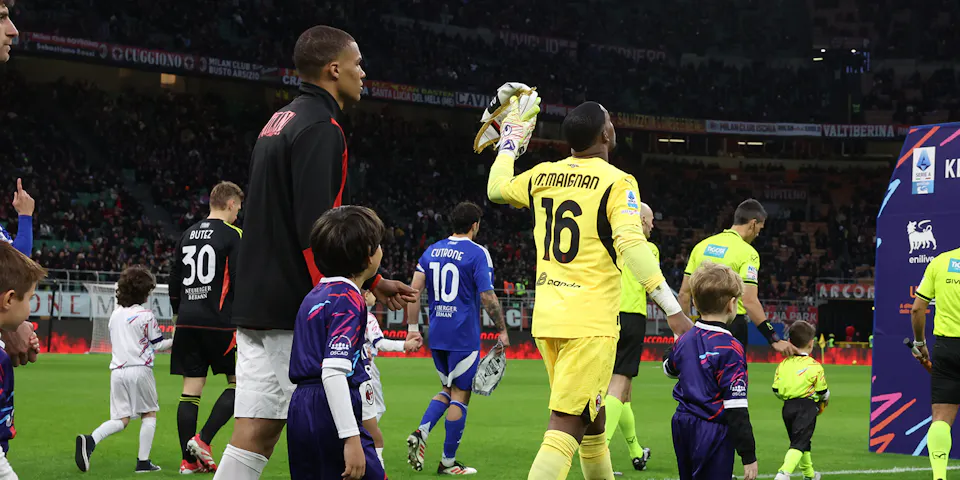 event banner for AC Milan vs U.S. Lecce | Mascot Experience (23/09)