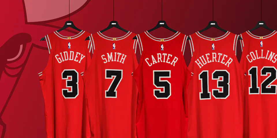 event banner for Chicago Bulls Icon Jersey 24/25 Event
