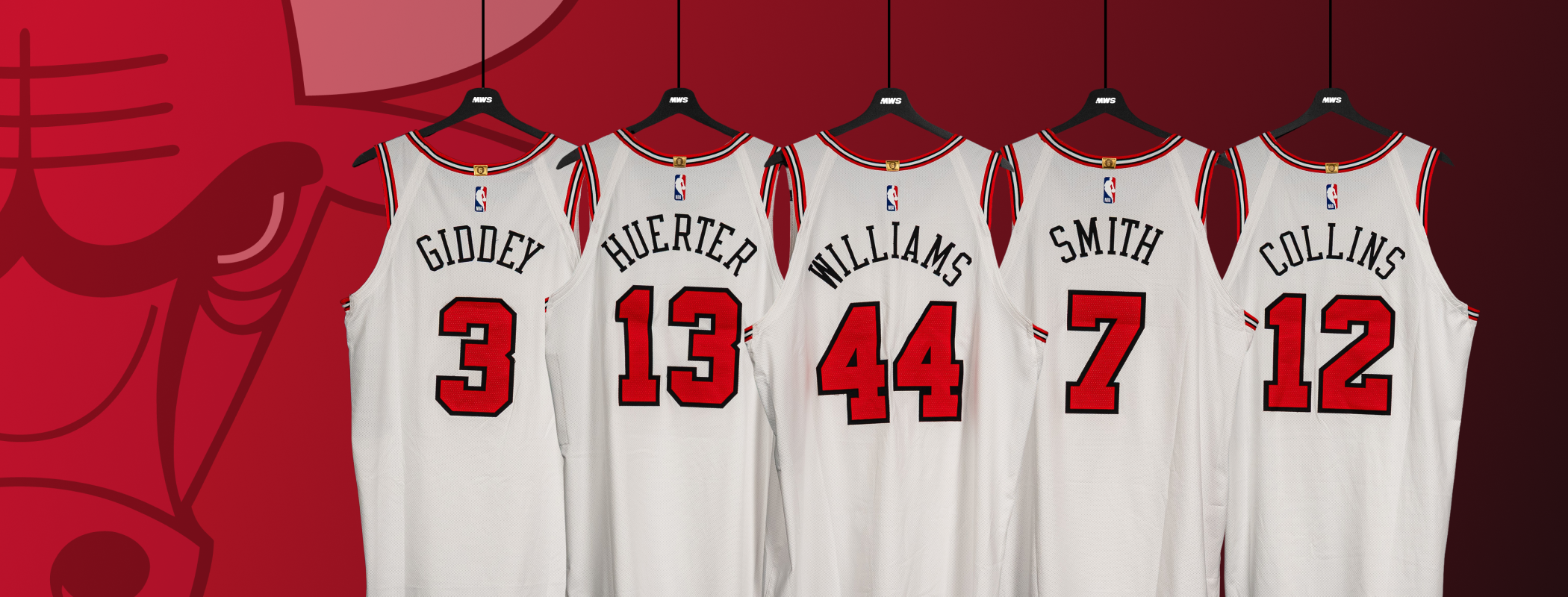 event banner for Chicago Bulls Association Jersey 24/25 Event 