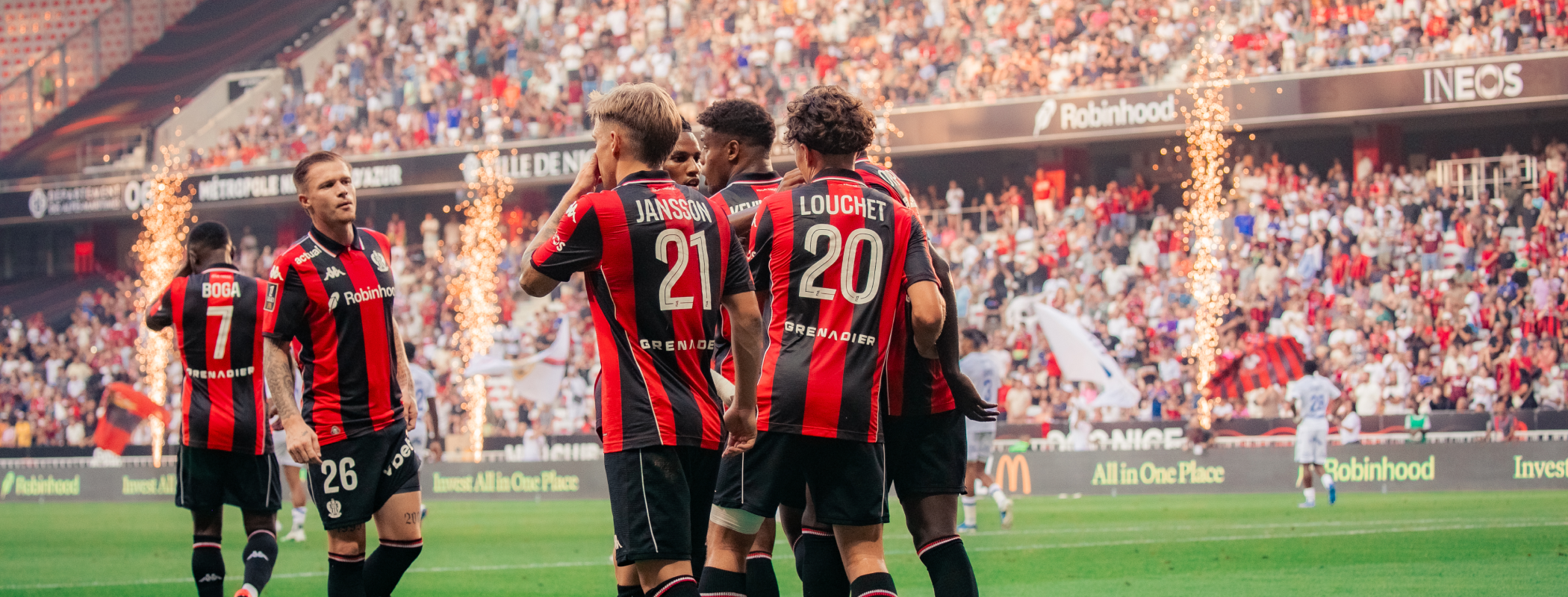 OGC Nice - AS Roma header image