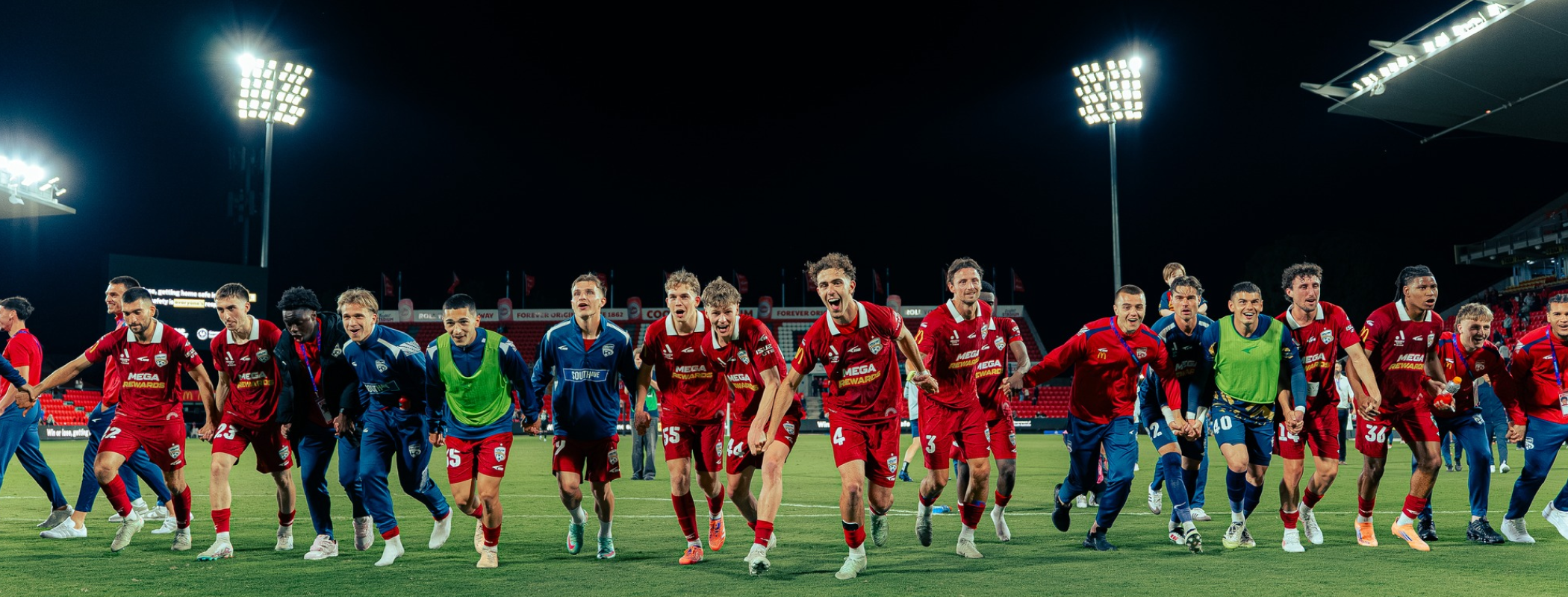 event banner for Adelaide United - Melbourne Victory