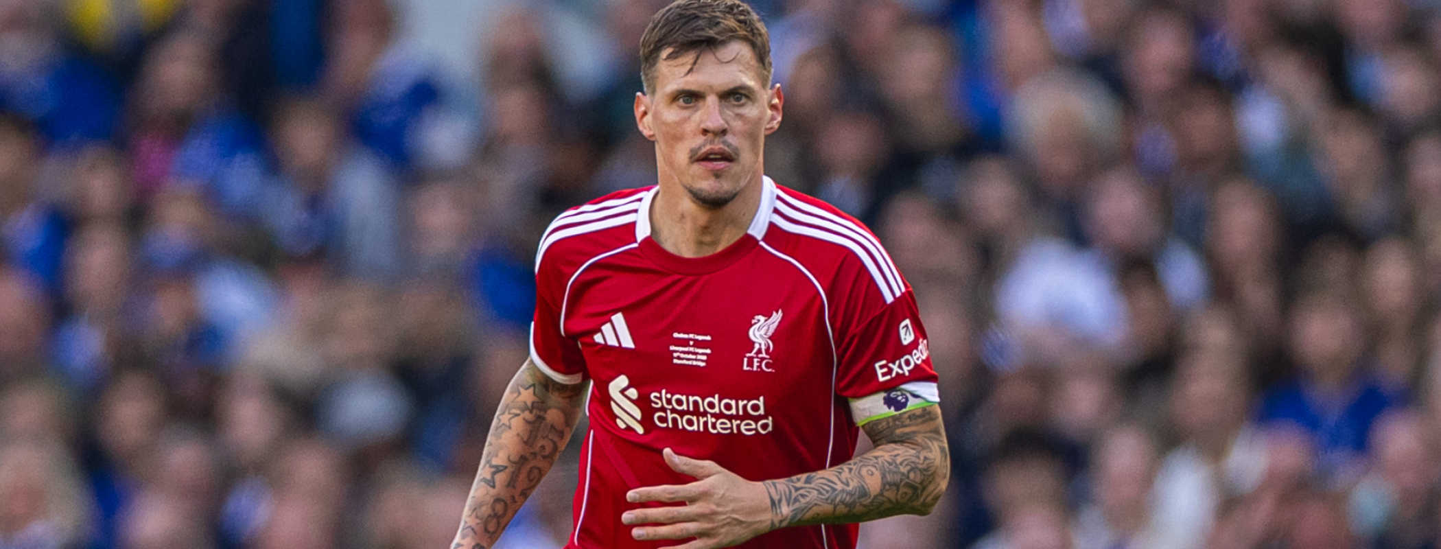 event banner for Liverpool Legends - Chelsea Legends 