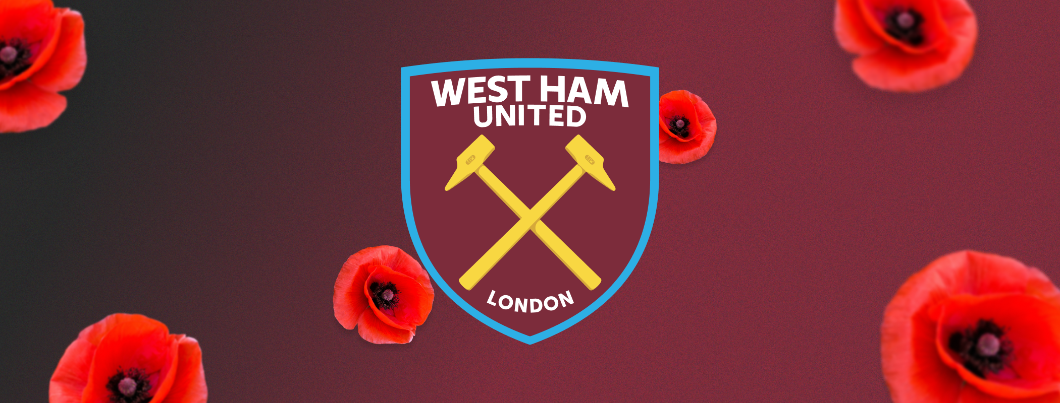event banner for West Ham 2024 Poppy Special