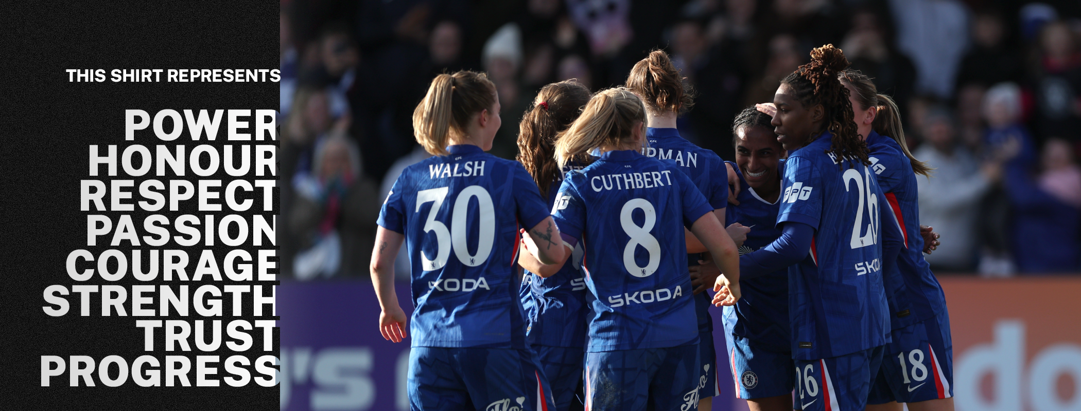 event banner for Arsenal WFC - Chelsea Women