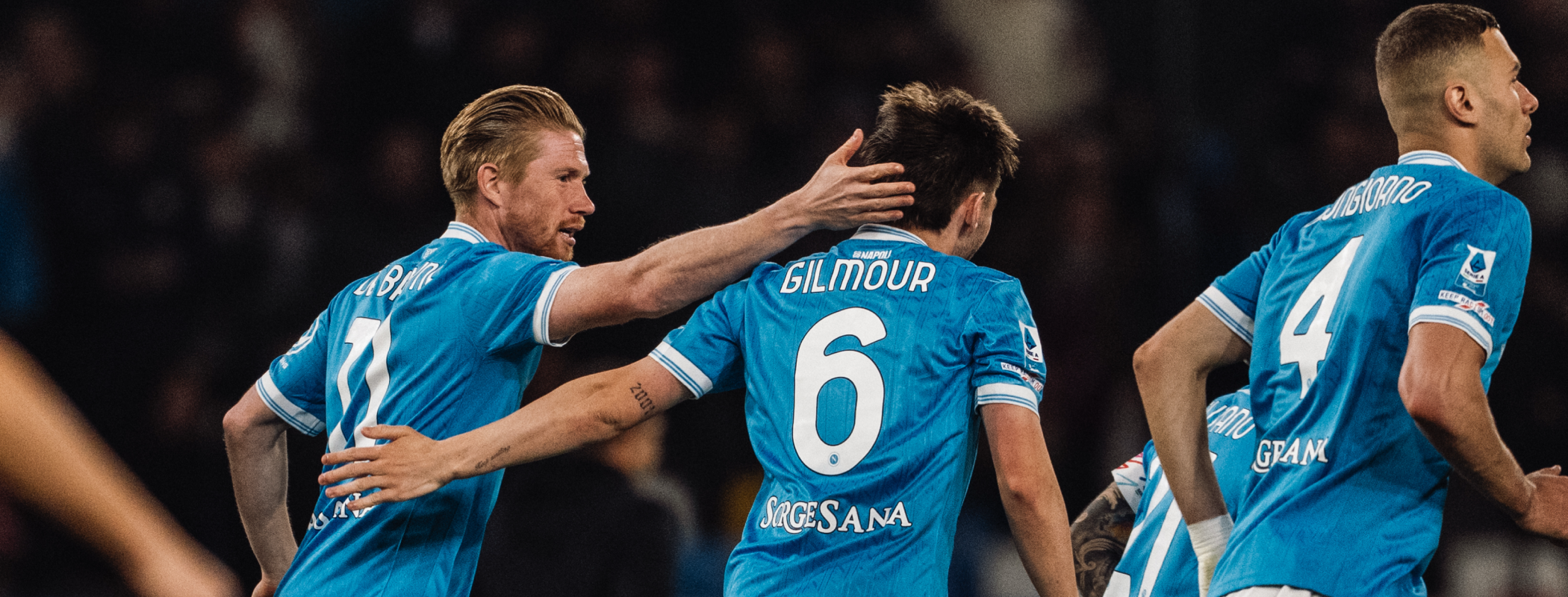 event banner for SSC Napoli - US Lecce