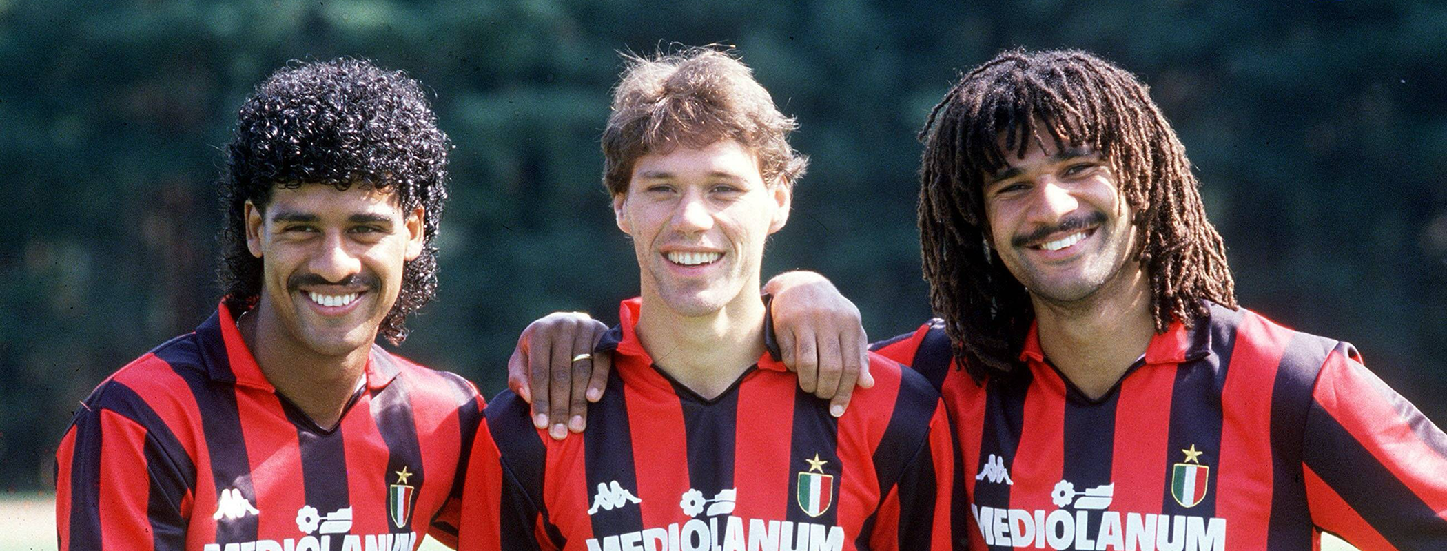 event banner for AC Milan Golden Trio Frames