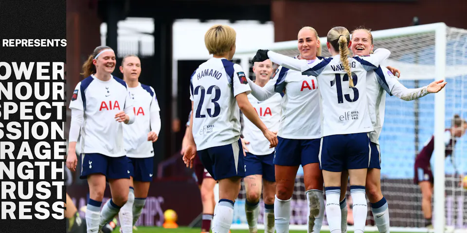 event banner for Tottenham Hotspur Women - Arsenal WFC