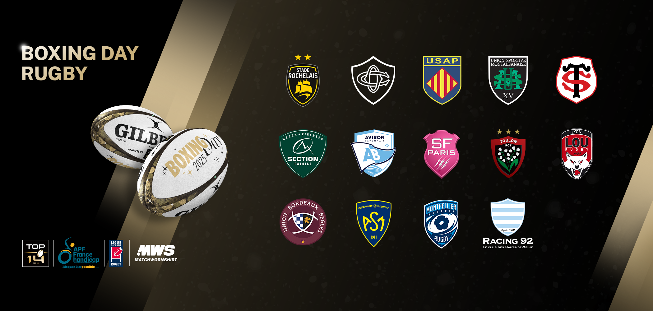 event banner for Boxing Day | Top 14 Referee Shirts